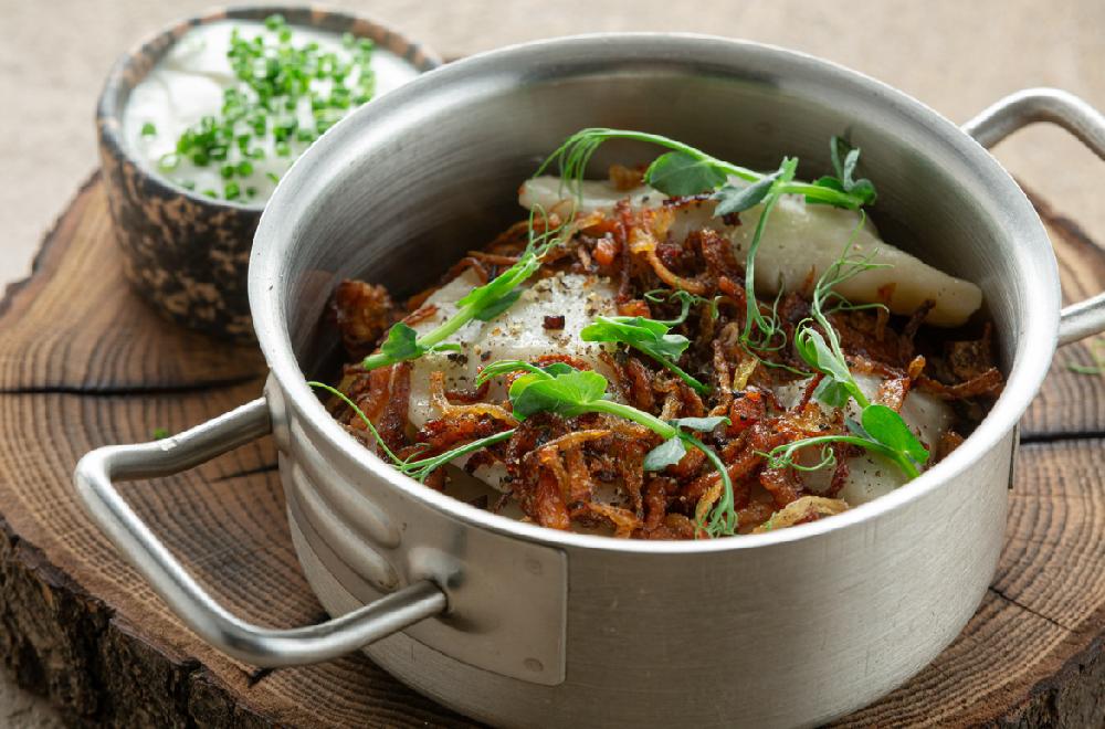 VARENİK, KARTOF VƏ GÖBƏLƏKLƏRLƏ